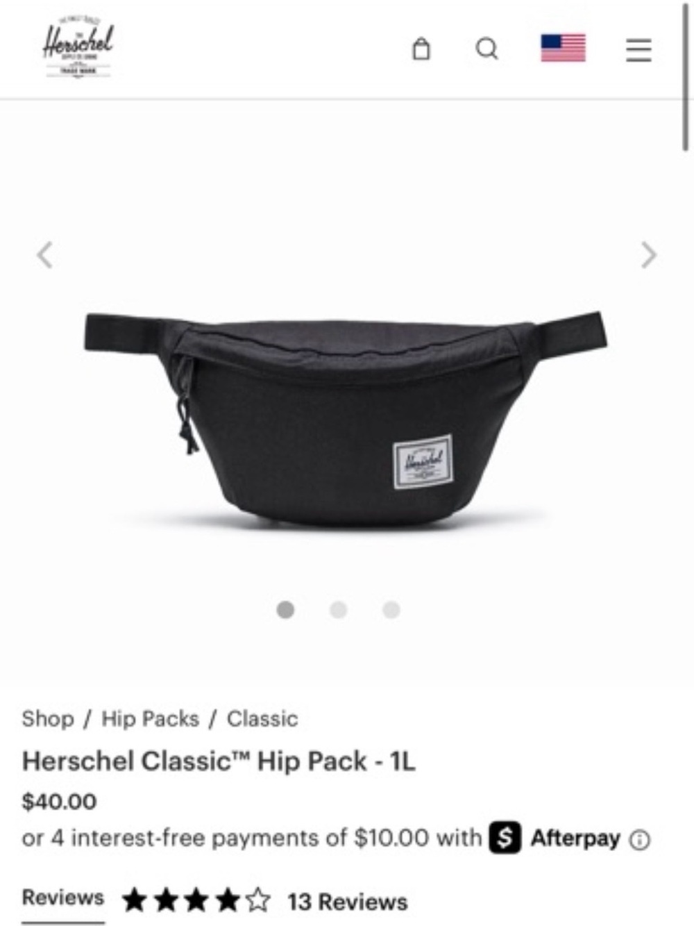 Herschel Classic Hip Pack